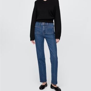 GAP Women's Straight Leg Blue Jeans